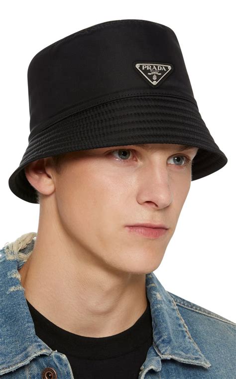 prada logo beanie|Prada bucket hat men.